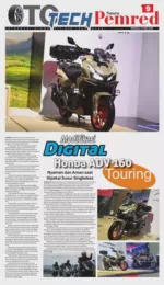 Nyaman dan Aman saat Dipakai Susur Singbebas, Modifikasi Digital Honda ADV 160 Touring