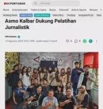 Asmo Kalbar Dukung Pelatihan Jurnalistik