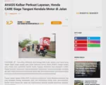 AHASS Kalbar Perkuat Layanan, Honda CARE Siaga Tangani Kendala Motor di Jalan