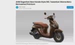 AHM Segarkan New Honda Stylo 160, Tawarkan Warna Baru Bernuansa Premium