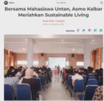 Bersama Mahasiswa Untan, Asmo Kalbar Meriahkan Sustainable Living