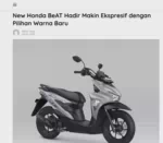 New Honda BeAT Hadir Makin Ekspresif dengan Pilihan Warna Baru