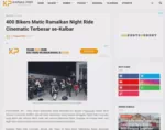 400 Bikers Matic Ramaikan Night Ride Cinematic Terbesar se-Kalbar