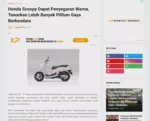 Honda Scoopy Dapat Penyegaran Warna, Tawarkan Lebih Banyak Pilihan Gaya Berkendara