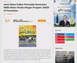 Astra Motor Kalbar Permudah Konsumen Miliki Motor Honda dengan Program JEDER di Putussibau