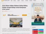 Astra Motor Kalbar Edukasi Safety Riding Pelajar Sungai Kakap Lewat Kampanye #Cari_aman
