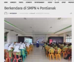 Asmo Kalbar Tanamkan Keselamatan Berkendara di SMPN 4 Pontianak