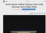 Astra Motor Kalbar Sukses Gelar CSR Bareng Vario Night Ride
