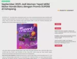 September 2025 Jadi Momen Tepat Miliki Motor Honda Baru dengan Promo SUPERB di Ketapang