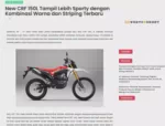 New CRF 150L Tampil Lebih Sporty dengan Kombinasi Warna dan Striping Terbaru