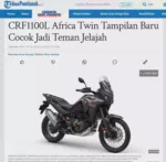 CRF1100L Africa Twin Tampilan Baru Cocok Jadi Teman Jelajah
