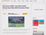 Mini Soccer HWBC, Astra Motor Kalbar Dorong Gaya Hidup Aktif Komunitas Honda