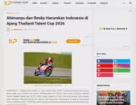 Abimanyu dan Resky Harumkan Indonesia di Ajang Thailand Talent Cup 2026