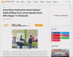 Astra Motor Kalimantan Barat Edukasi Safety Riding #Cari_aman kepada Siswa SMA Negeri 12 Pontianak