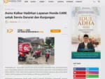 Asmo Kalbar Hadirkan Layanan Honda CARE untuk Servis Darurat dan Kunjungan