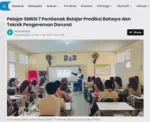 Pelajar SMKN 7 Pontianak Belajar Prediksi Bahaya dan Teknik Pengereman Darurat
