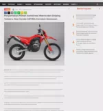 Penyematan Pilihan Kombinasi Warna dan Striping Terbaru, New Honda CRF150L Semakin Menawan