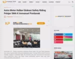 Astra Motor Kalbar Edukasi Safety Riding Pelajar SMA K Immanuel Pontianak