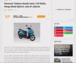 Generasi Terbaru Honda Vario 125 Dirilis, Harga Mulai Rp24,4 Juta di Jakarta