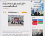 Honda Experience Ajak Jurnalis Kalbar Rasakan Langsung Kenyamanan dan Keamanan Motor Honda