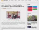 Astra Motor Kalbar Perkuat Pendidikan Vokasi Melalui Ujian Kompetensi Keahlian
