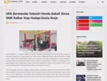 UKK Berstandar Industri Honda Bekali Siswa SMK Kalbar Siap Hadapi Dunia Kerja
