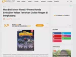 Mau Beli Motor Honda? Promo Honda EvoluZion Kalbar Tawarkan Cicilan Ringan di Bengkayang