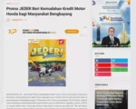 Promo JEDER Beri Kemudahan Kredit Motor Honda bagi Masyarakat Bengkayang