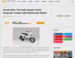 Honda Stylo 160 Hadir dengan Varian Burgundy, Tampil Lebih Mewah dan Stylish