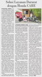Solusi Layanan Darurat dengan Honda CARE