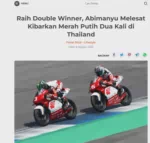 Raih Double Winner, Abimanyu Melesat Kibarkan Merah Putih Dua Kali di Thailand