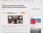 AHM Dorong SDM Vokasi Siap Industri Melalui Program Astra Honda Berbagi Ilmu