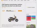 AHM Segarkan Honda Monkey, Hadirkan Warna Baru dan Motif Jok Lebih Ikonik