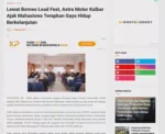 Lewat Borneo Lead Fest, Astra Motor Kalbar Ajak Mahasiswa Terapkan Gaya Hidup Berkelanjutan