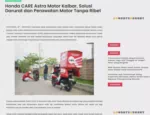 Honda CARE Astra Motor Kalbar, Solusi Darurat dan Perawatan Motor Tanpa Ribet
