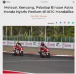 Melesat Kencang, Pebalap Binaan Astra Honda Nyaris Podium di IATC Mandalika