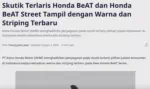 Skutik Terlaris Honda BeAT dan Honda BeAT Street Tampil dengan Warna dan Striping Terbaru