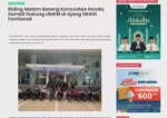 Riding Malam Bareng Komunitas Honda, Sambil Dukung UMKM di Ajang IWAGI Pontianak
