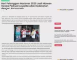Hari Pelanggan Nasional 2025 Jadi Momen Honda Perkuat Loyalitas dan Kedekatan dengan Konsumen