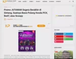 Promo JUTAWAN Segera Berakhir di Sintang, Saatnya Bawa Pulang Honda PCX, BeAT, atau Scoopy