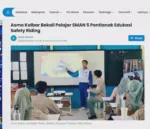 Asmo Kalbar Bekali Pelajar SMAN 5 Pontianak Edukasi Safety Riding