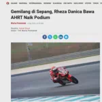 Gemilang di Sepang, Rheza Danica Bawa AHRT Naik Podium