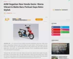 AHM Segarkan New Honda Genio: Warna Vibrant &amp; Matte Baru Perkuat Gaya Retro Stylish