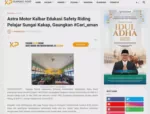 Astra Motor Kalbar Edukasi Safety Riding Pelajar Sungai Kakap, Gaungkan #Cari_aman