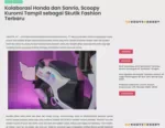 Kolaborasi Honda dan Sanrio, Scoopy Kuromi Tampil sebagai Skutik Fashion Terbaru