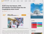 Mudik Aman dan Nyaman, AHM Berangkatkan Pemudik dengan Bus dan Pengangkutan Motor Honda
