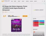 DP Ringan dan Diskon Angsuran, Promo JUTAWAN Honda Segera Berakhir di Mempawah