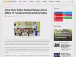 Astra Motor Kalbar Edukasi Ratusan Siswa SMAN 11 Pontianak tentang Safety Riding