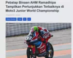 Pebalap Binaan AHM Ramadhipa Tampilkan Pertunjukkan Terbaiknya di Moto3 Junior World Championship