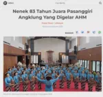 Nenek 83 Tahun Juara Pasanggiri Angklung Yang Digelar AHM